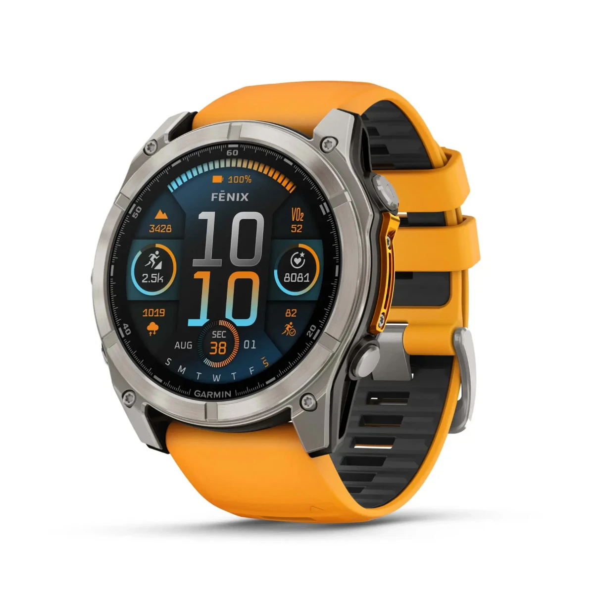 Smartwatch Garmin Fenix 8/ 51 mm/ Naranja