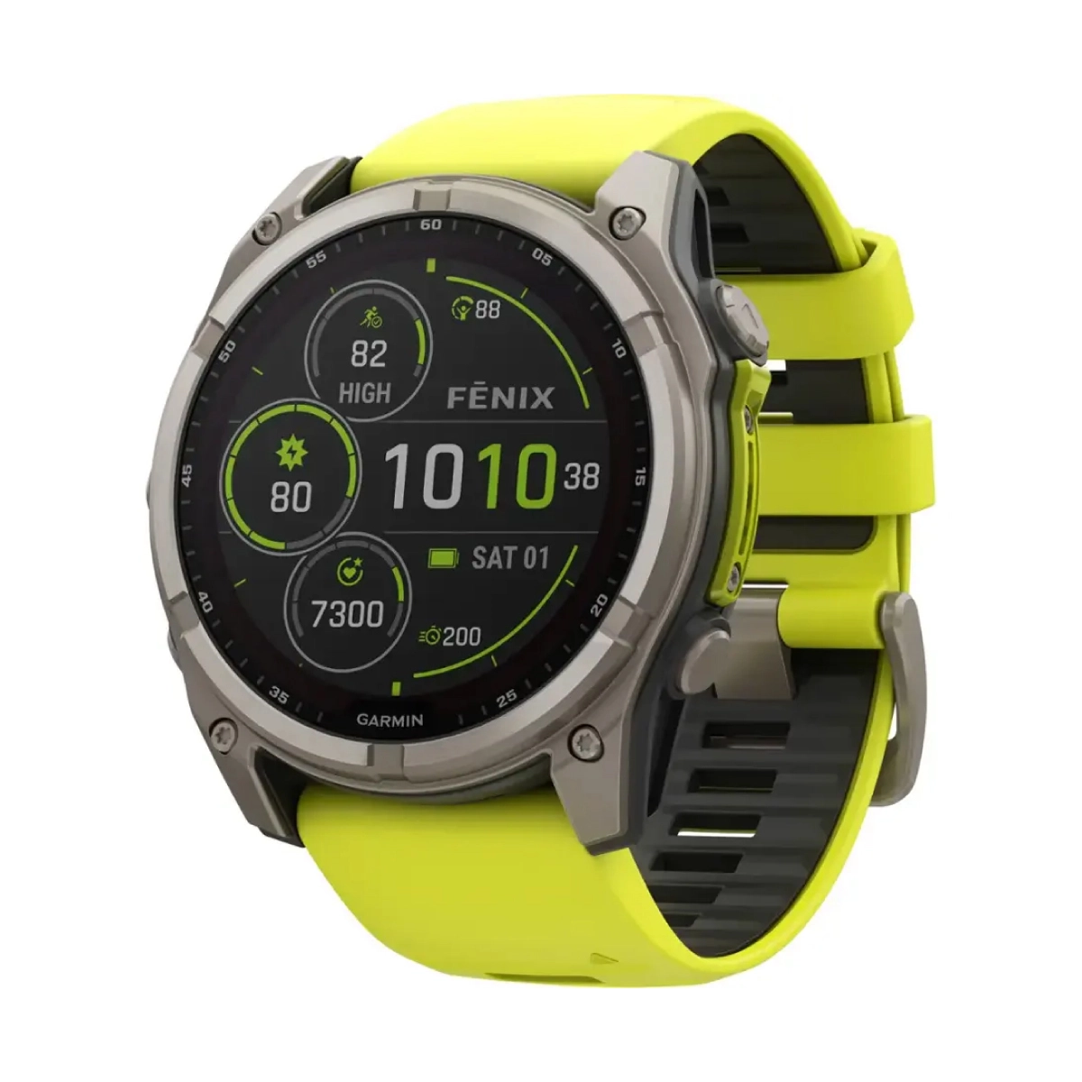 Smartwatch Garmin Fenix 8 Solar/ 51 mm/ Amarillo y Grafito
