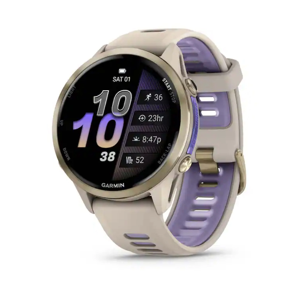 Smartwatch Garmin Forerunner 970/ 47 mm/ Soft Gold Titanium