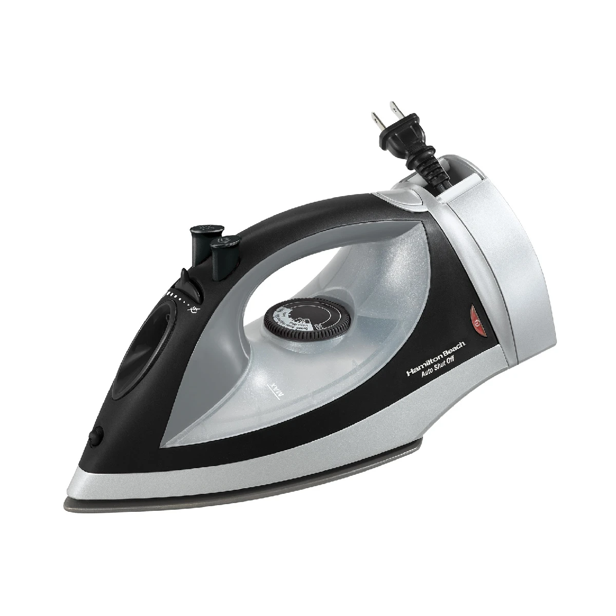 Plancha de Ropa Hamilton Beach/ Antiadherente/ Negra