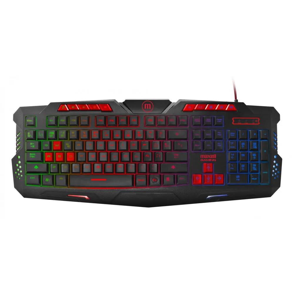 Teclado Maxell/ Gaming Iluminado/ Negro