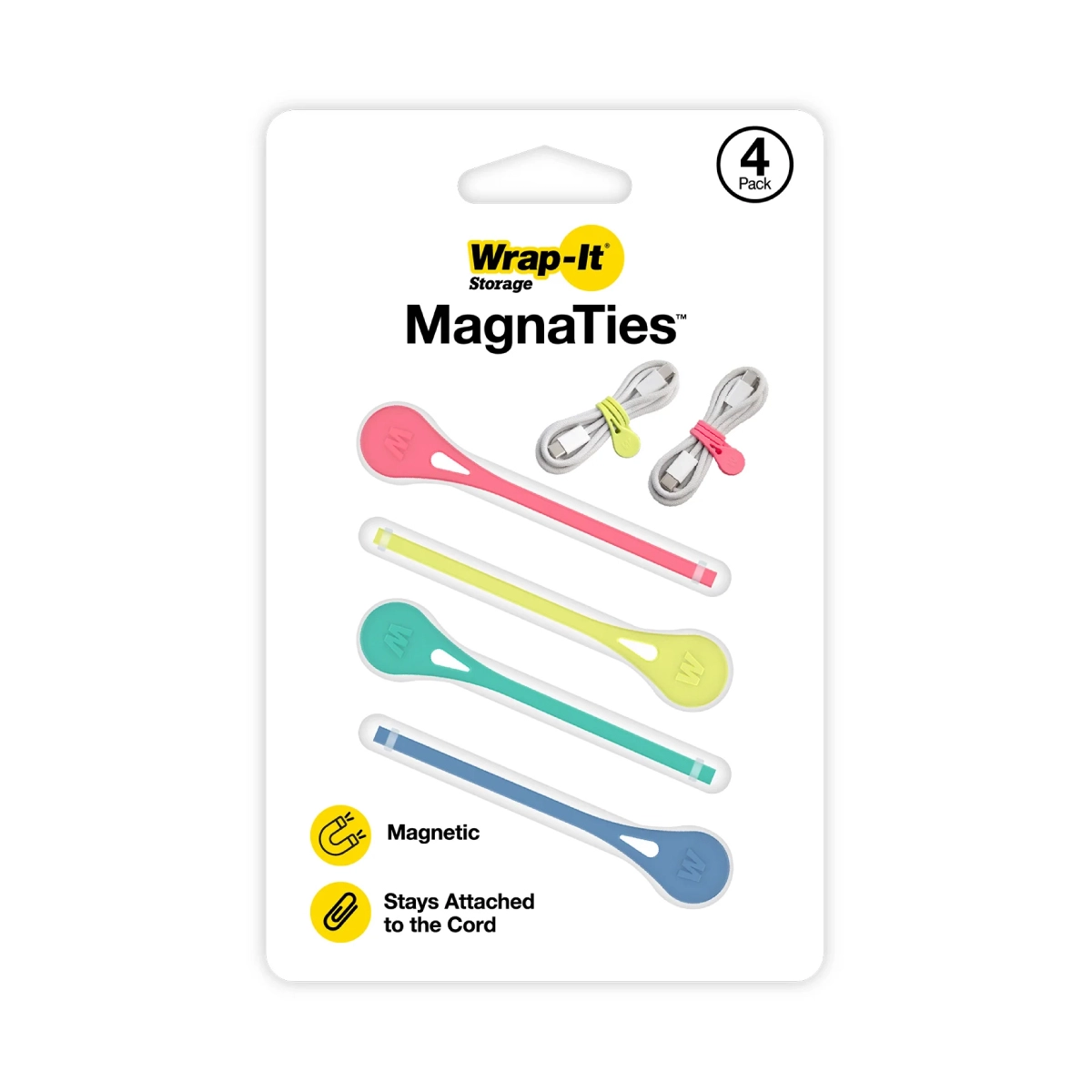 Wrap It Bandas/ MagnaTies/ 4 Pack/ Multicolor