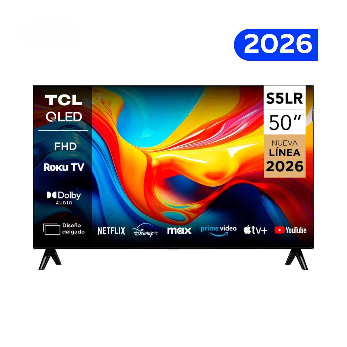 Smart TV TCL 50" QLED Roku TV FHD/ 50S5LR