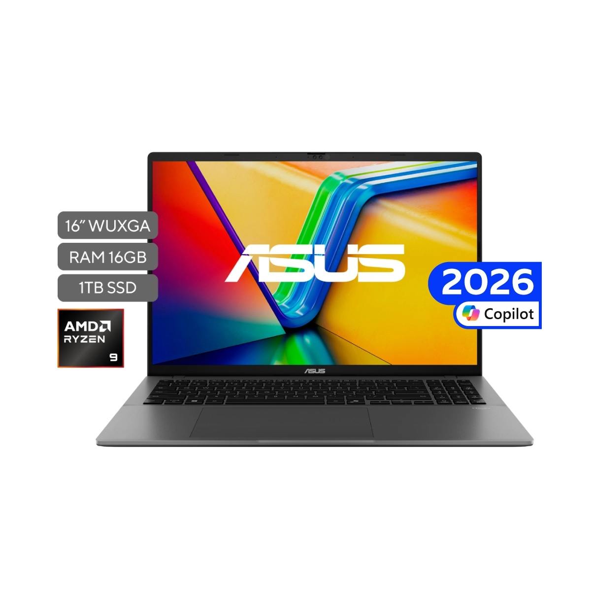 Laptop ASUS Vivobook S16 16"/ AMD Ryzen 9/ 16GB RAM/ 1TB SSD