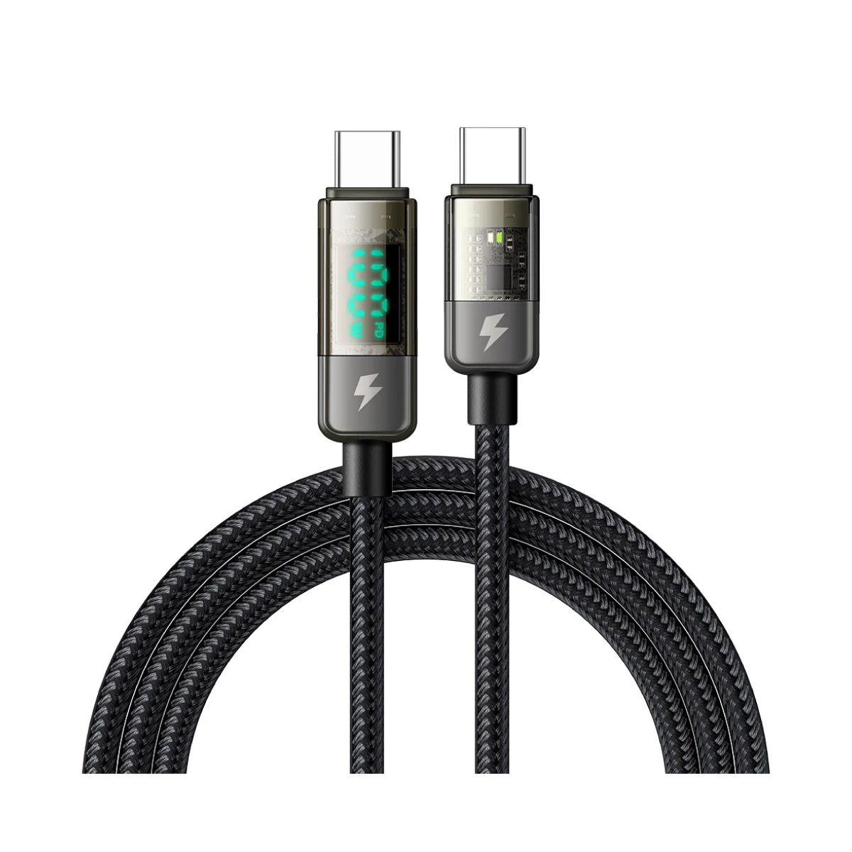 Cable Mcdodo/ USB-C/ Con Pantalla/ 1.2m/ Negro
