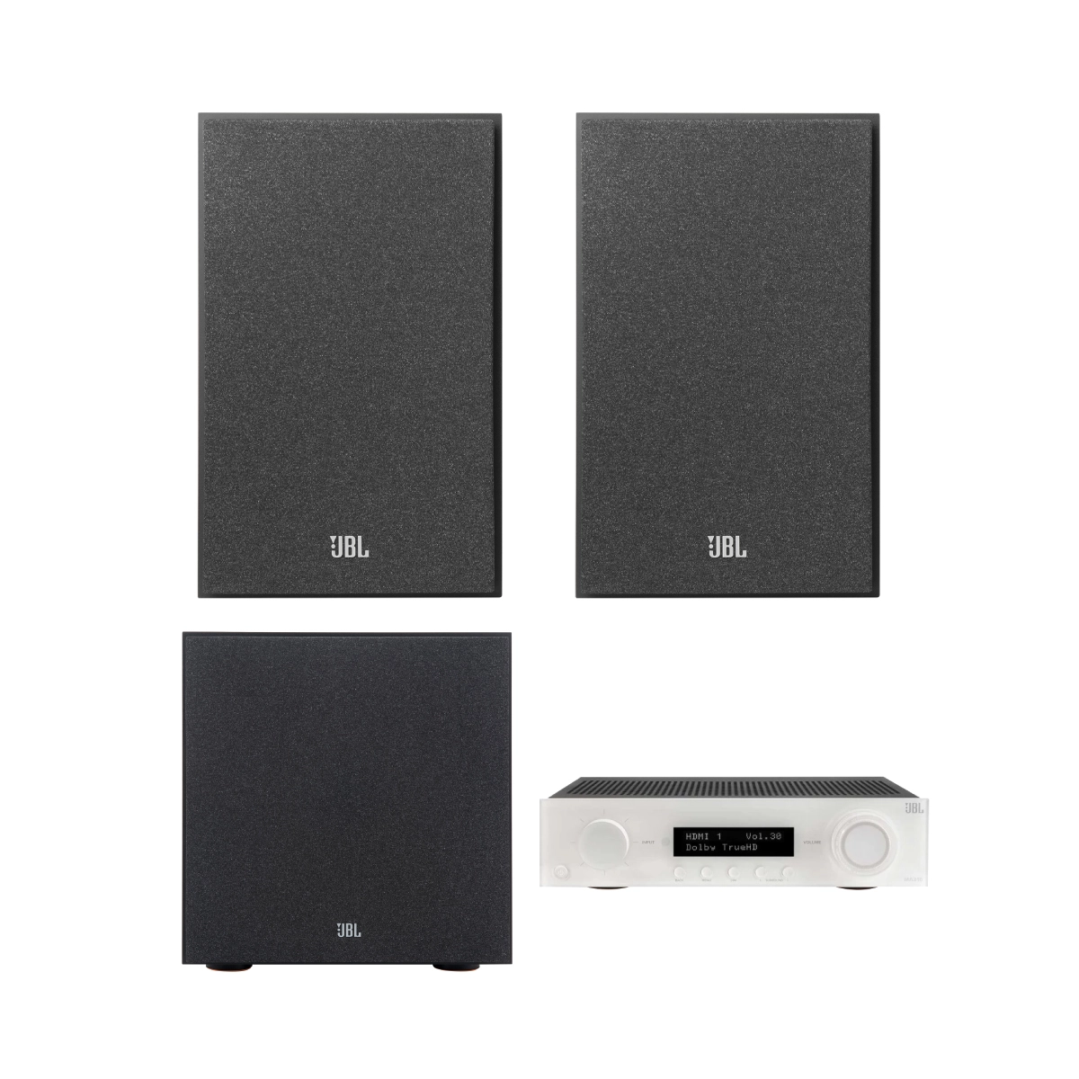 Combo JBL AVR / 310WHT/ 2.1 (250)/ Negro