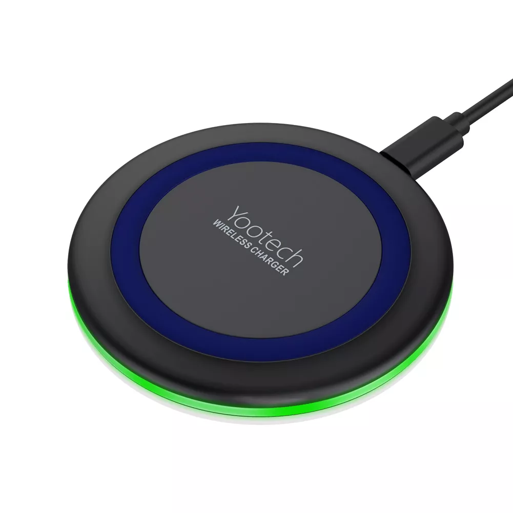 Cargador Inalámbrico Yootech Pad Azul/  F500-WIRELESS-BLUE