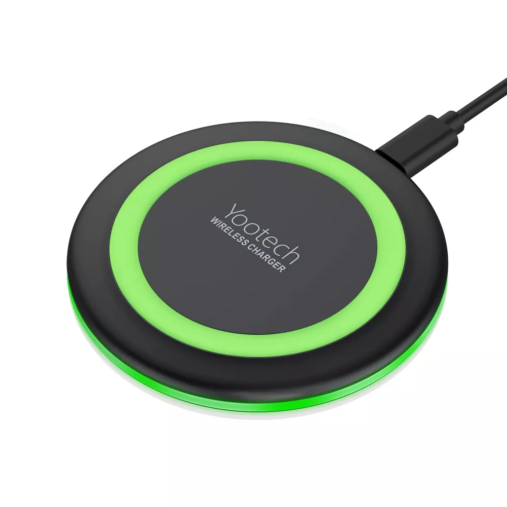 Cargador Inalámbrico Yootech  Pad Verde/  F500-WIRELESS-GREEN