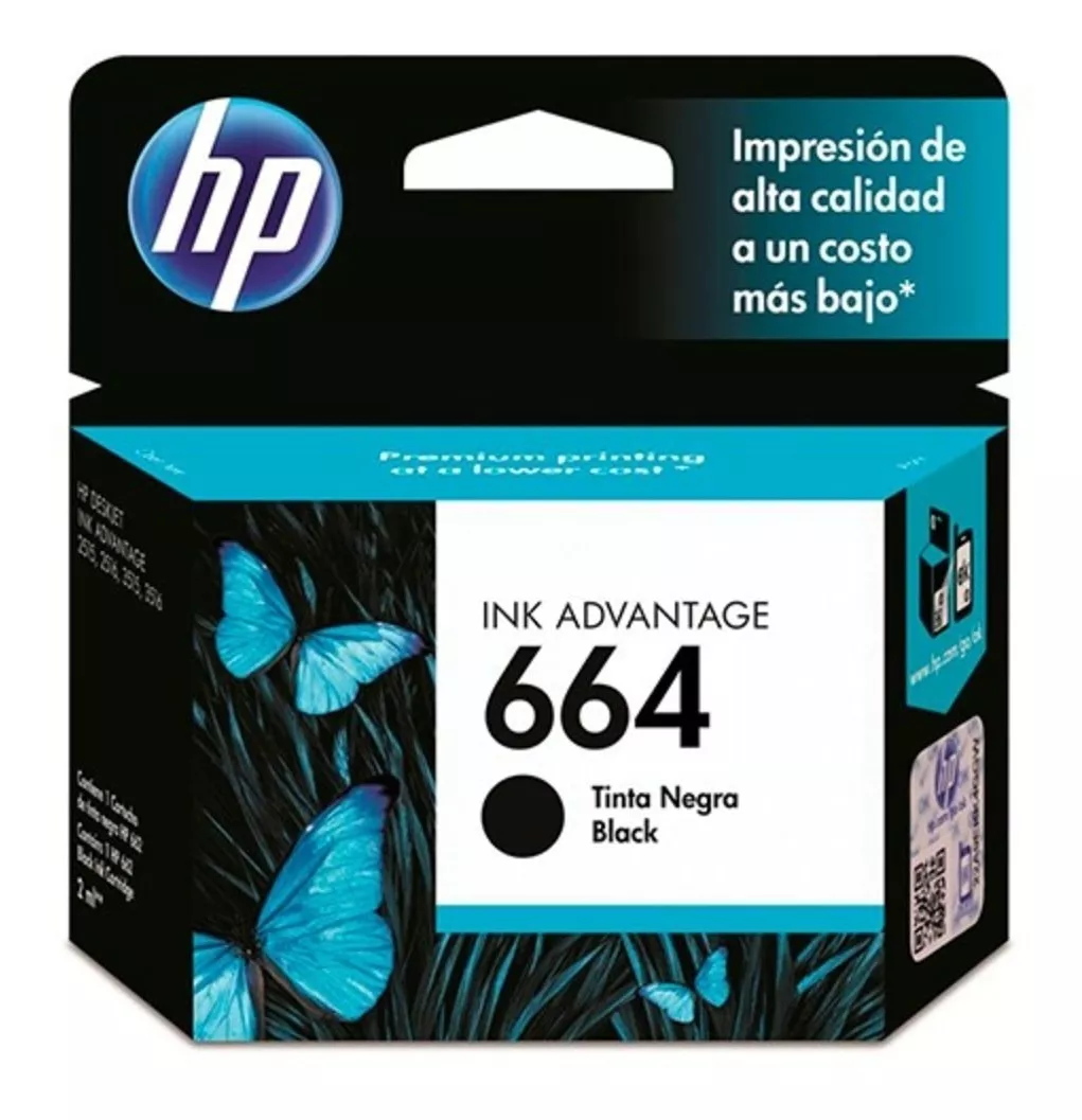 Cartucho de Tinta HP Negro 664