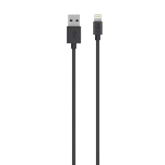 Cable Belkin/ USB-A a Lightning/ 1.2m/ Negro