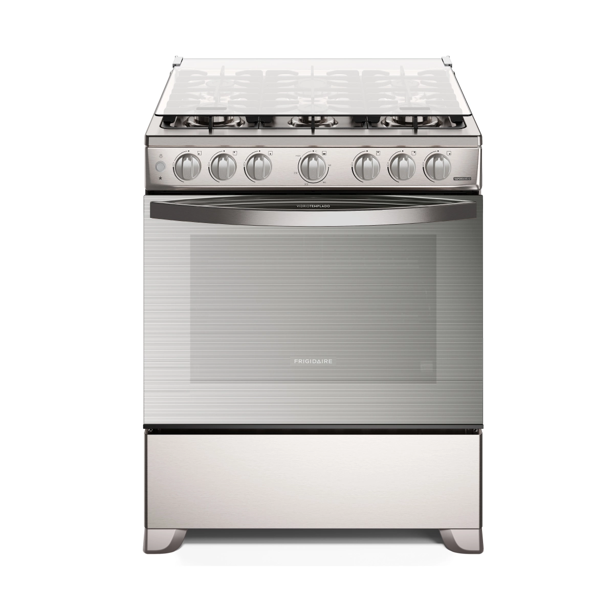 Estufa de Gas Frigidaire/ 30"/ Con Tapadera de Vidrio/ Gris