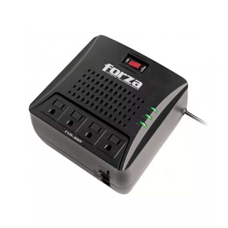 Regulador Automático de Voltaje Forza 3000 VA 1500W 4 SALIDAS