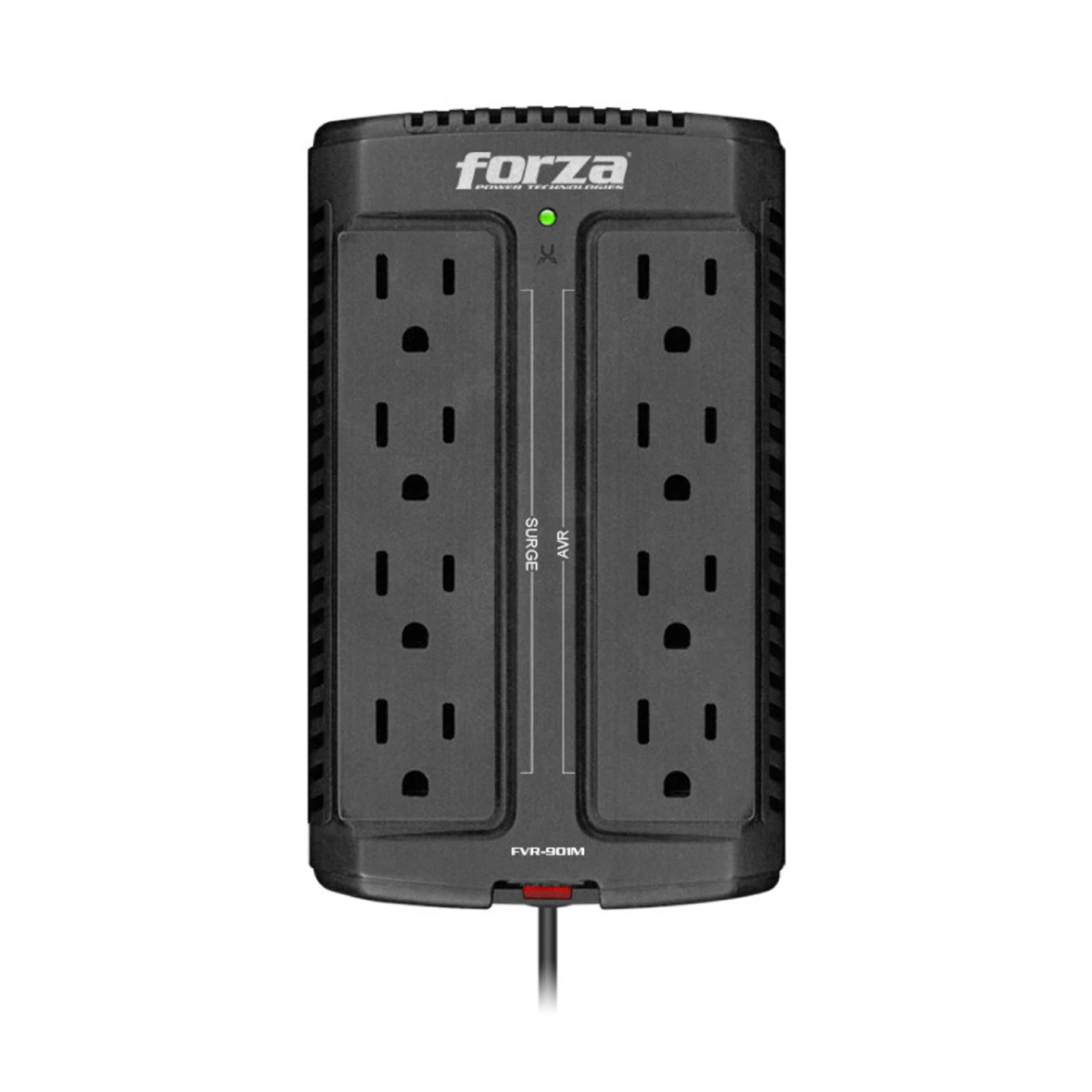 Protector de Voltaje Forza 8 Salidas/ Automatico/ Negro