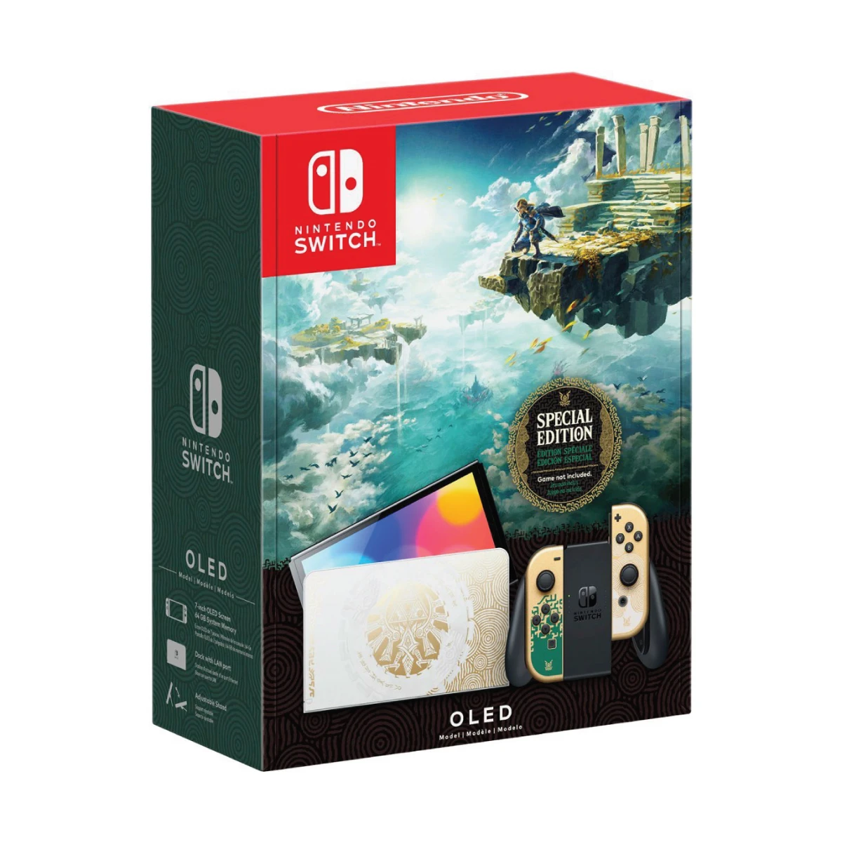 Consola Nintendo Switch OLED/ 7"/ 64GB/ Edición Zelda