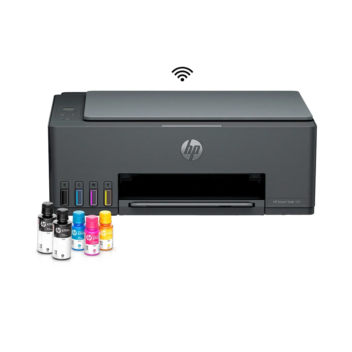 Impresora Multifuncional HP/ Smart Tank 581/ Inalámbrica/ Negra