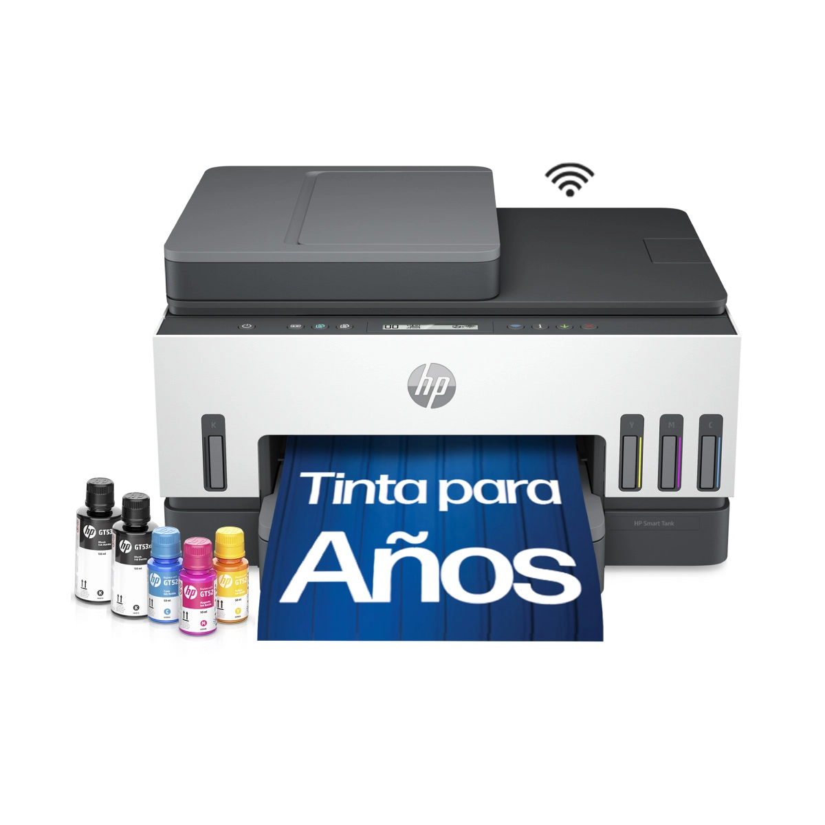 Impresora Multifuncional HP/ Smart Tank 750/ Wi-Fi/ Blanco