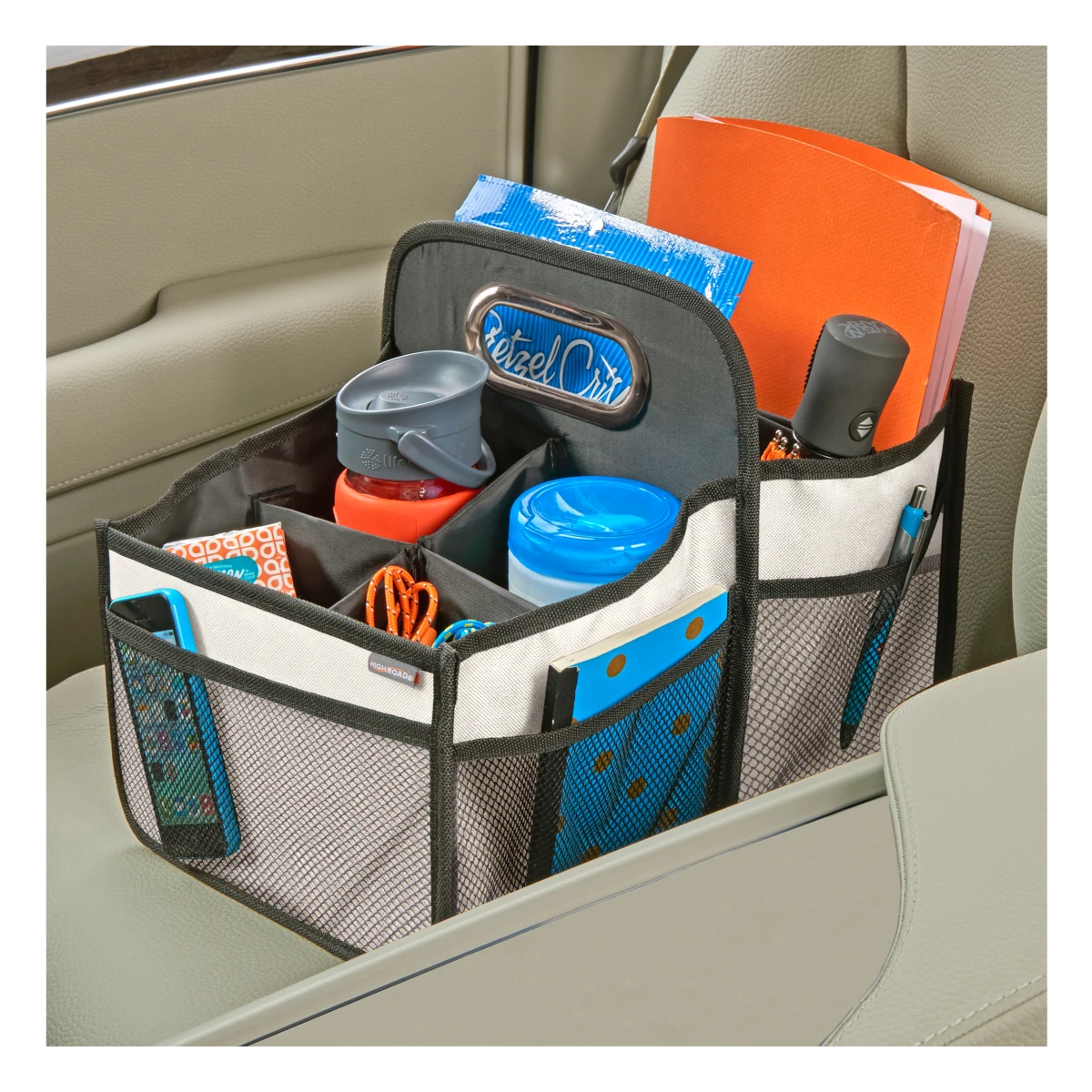 Organizador de Vehículo High Road/ Portable Seat Caddy/ Negro