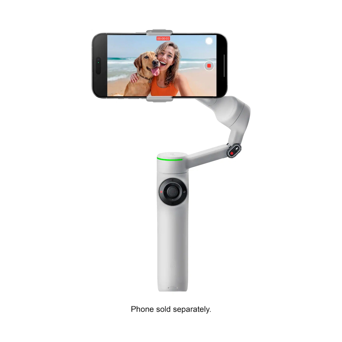 Estabilizador Insta360/ Flow 2 Pro/Con Selfie Stick + Tripode/ Gris