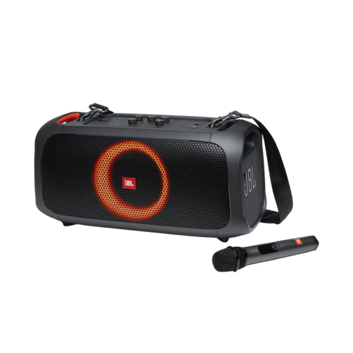 Parlante Portátil JBL/  con Micrófono/ PartyBox On-The-Go/ 100W/ Negro