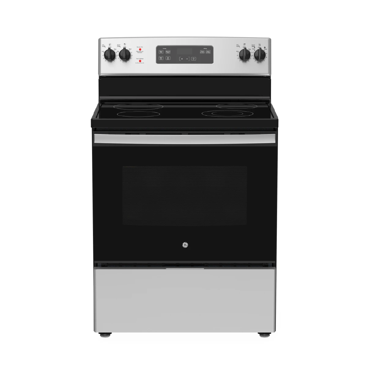 Estufa Eléctrica GE/ 30"/ de Vitrocerámica/ Gris