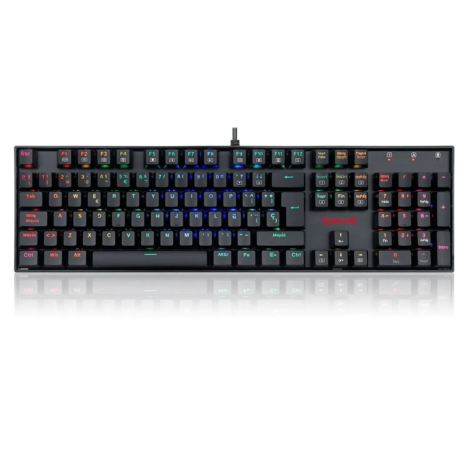 Teclado Redragon/ Mirta/ Alámbrico/ Negro