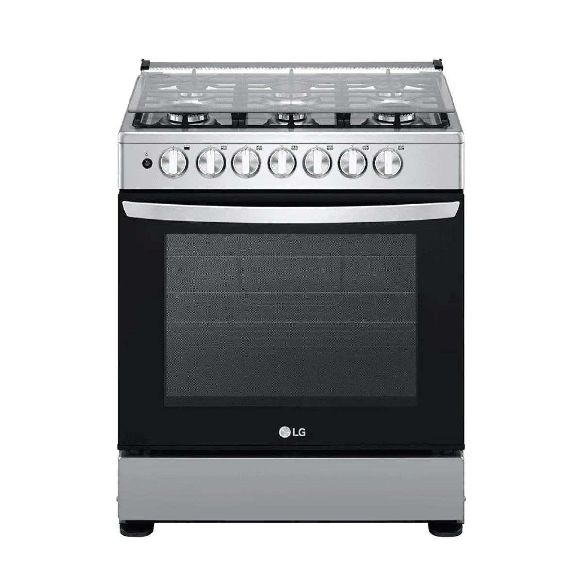 Estufa de Gas LG/ 30"/ Con Tapadera de Vidrio/ LRGZ5253S/ Gris