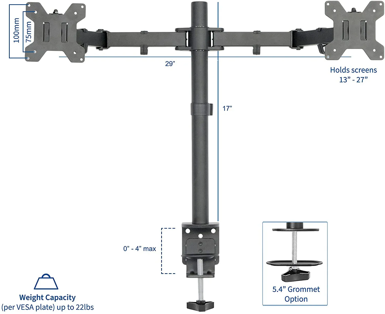 Soporte Dual para Monitores