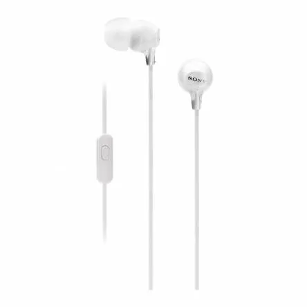Audífonos Sony/ MDR-EX15APW/ Alámbrico/ Blanco
