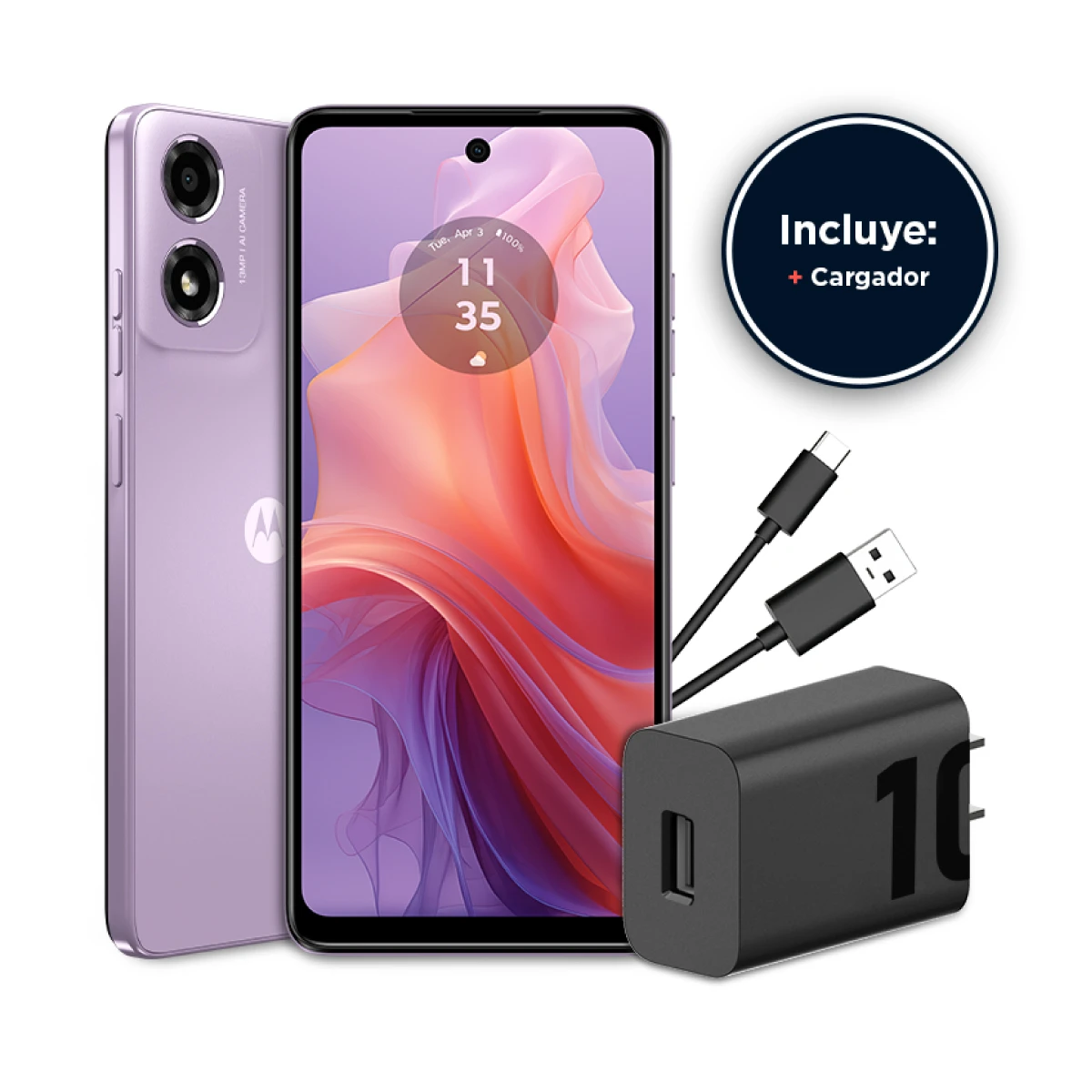 Motorola E14/ 2GB RAM/ 64GB/ Pastel Purple