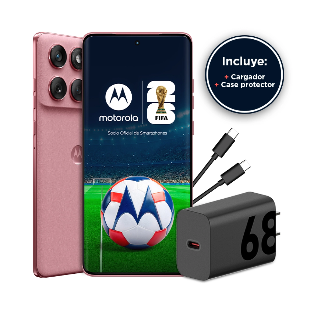 Motorola Edge 60 Fusion/ 8GB RAM/ 256GB/ Pink