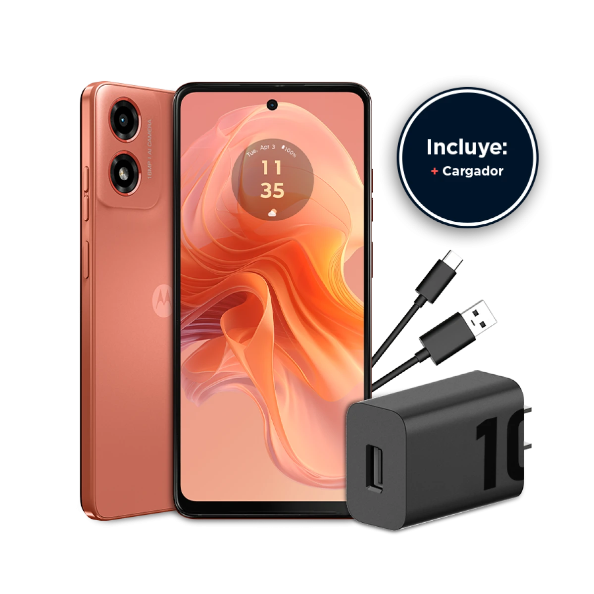 Motorola G04/ 4GB RAM/ 128GB/ Sunrise Orange