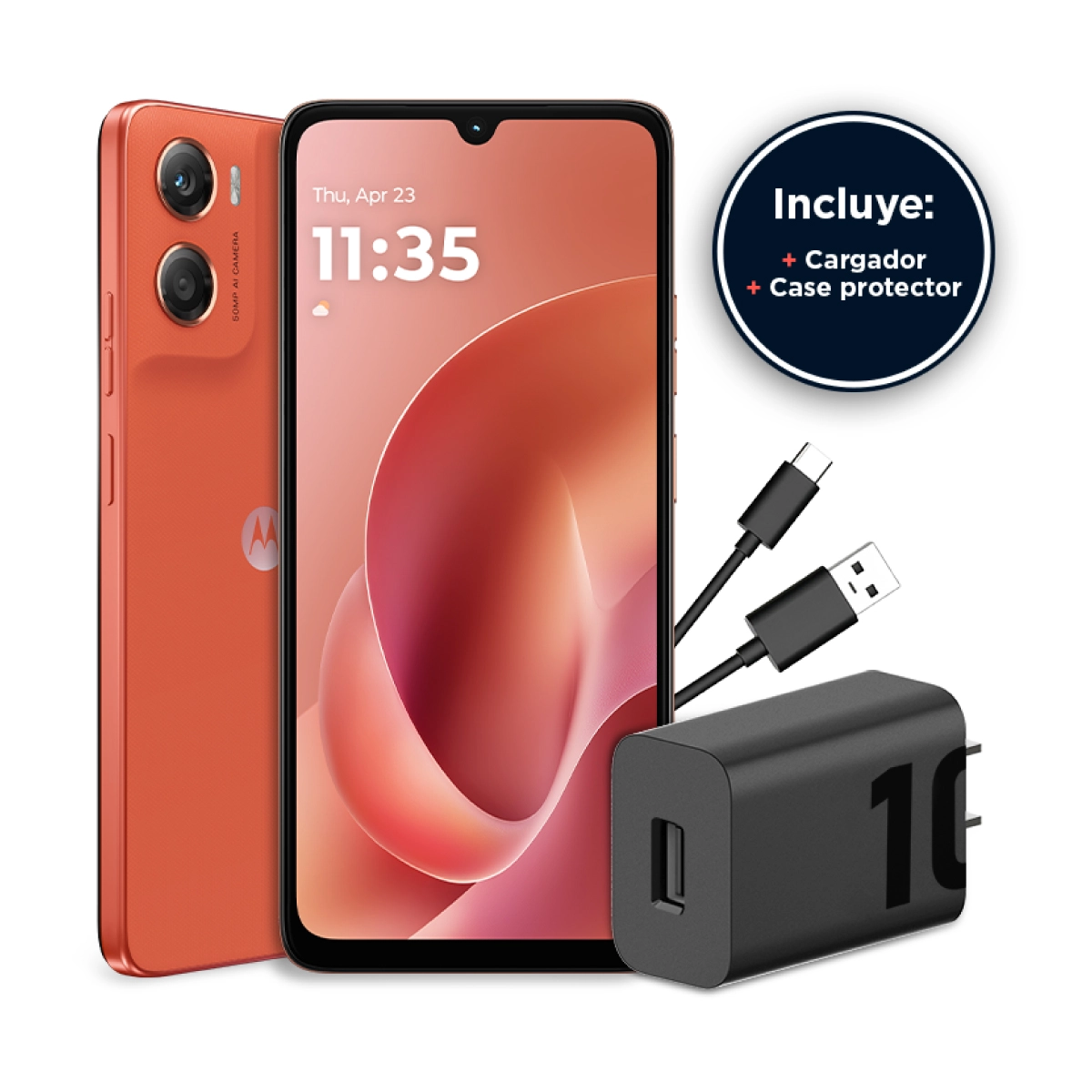 Motorola G06/ 4GB RAM/ 128GB/ Naranja