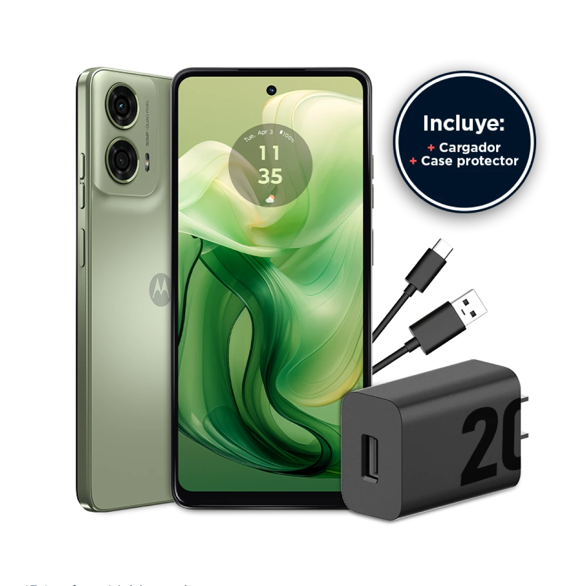 Motorola G24/ 4GB RAM/ 256GB/ Ice Green
