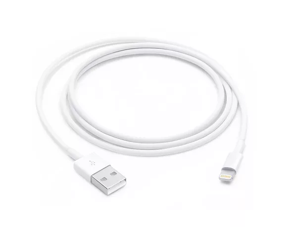 Cable Apple/ USB-A a Lightning/ 1m/ Blanco