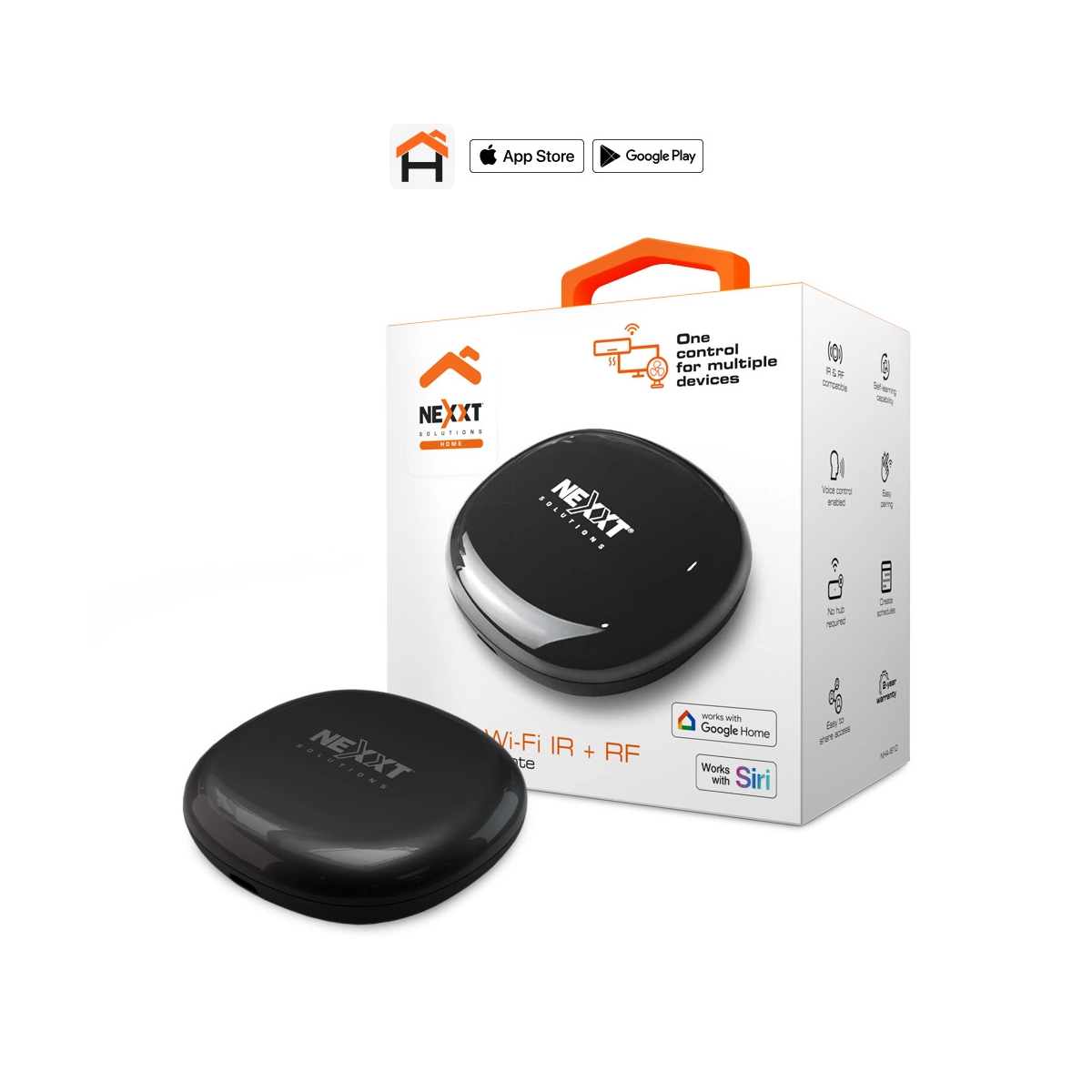 Control Universal Inteligente Nexxt/ IR + RF/ Negro