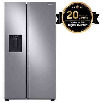 Refrigeradora Samsung/ Side by Side/ RS22T5200S9/AP/ 22'/ Digital Inverter/ Gris