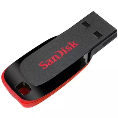 Memoria USB SanDisk Cruzer Blade CZ50 8GB USB 2.0 Negro/Rojo