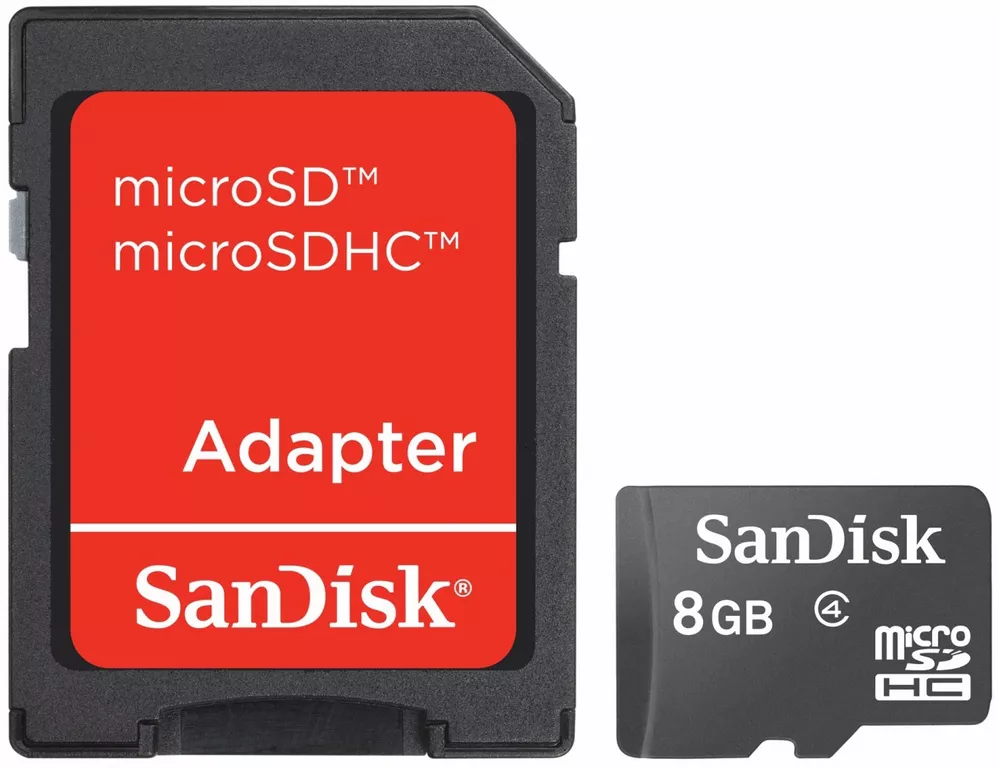 Memoria SanDisk/ Micro SC + Adaptador/ 8GB