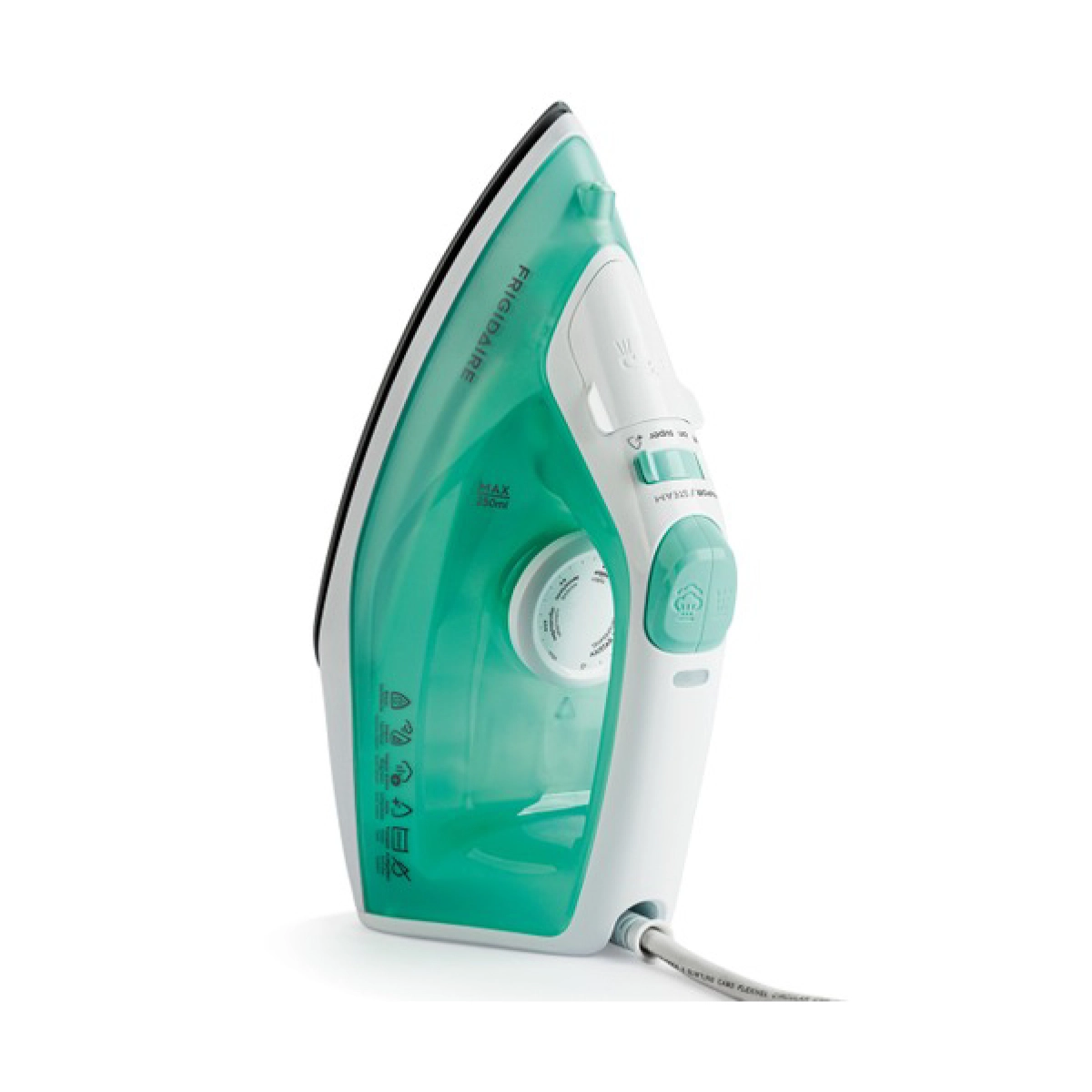 Plancha de Ropa Frigidaire/ Seco y Vapor/ Verde