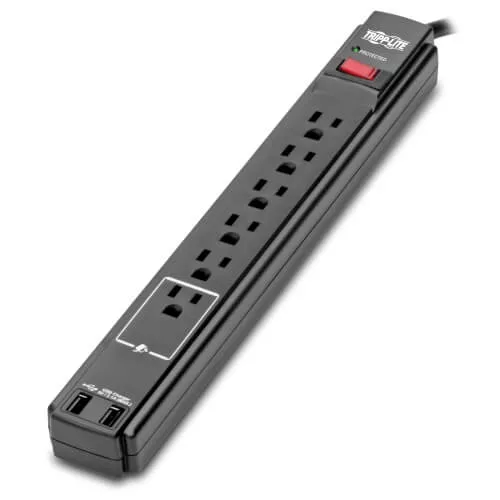 Protector de Corriente Tripp Lite 6 Salidas/ Negro