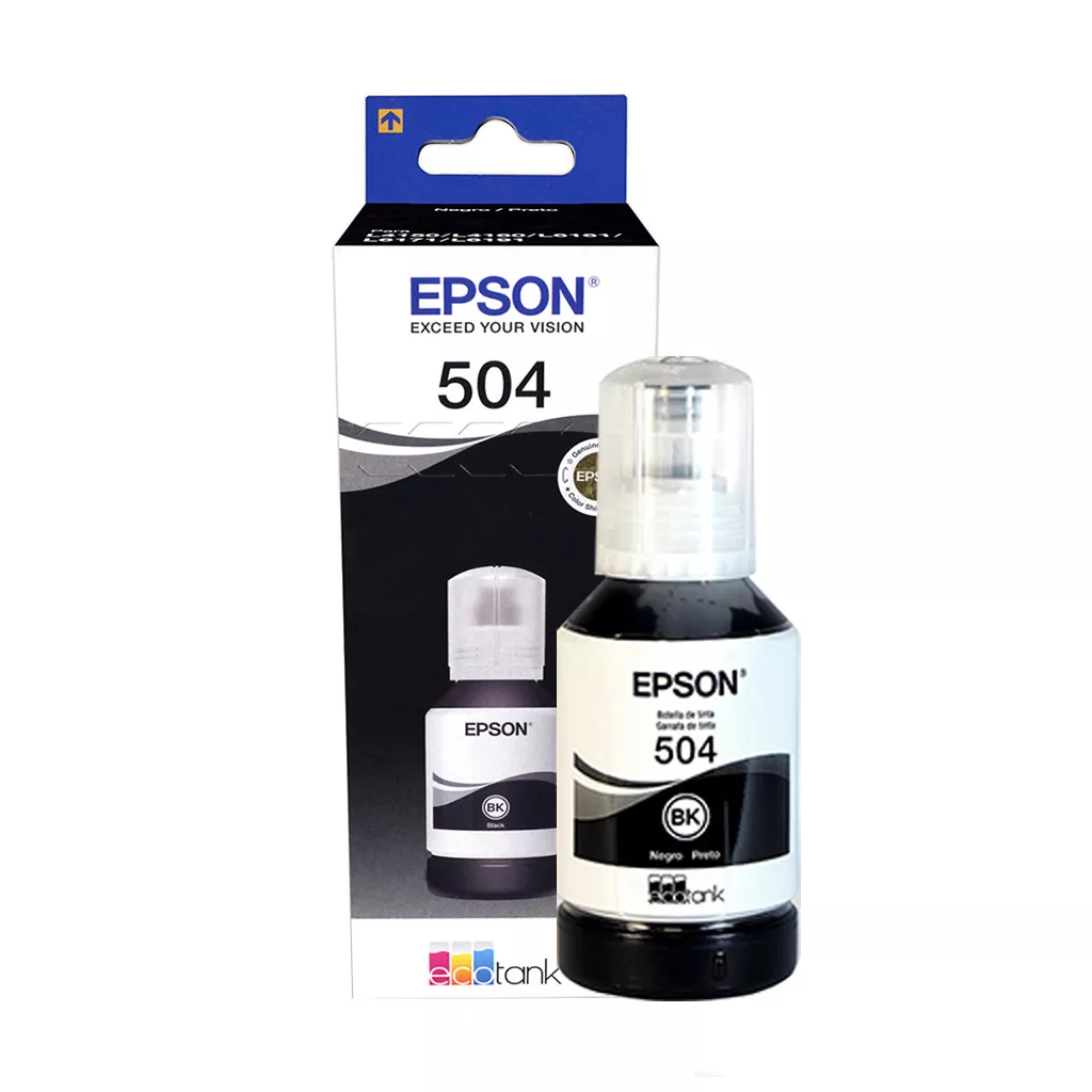 Bote de Tinta Epson Negro 504