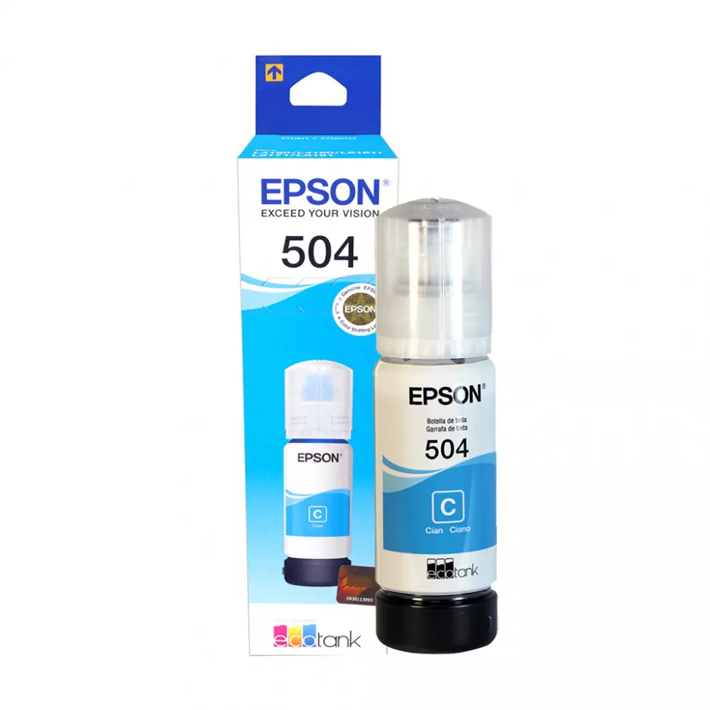 Bote de Tinta Epson Cian 504