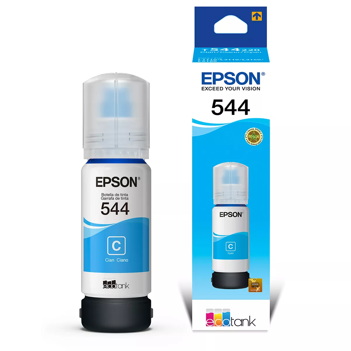 Bote de Tinta Epson Cian T544