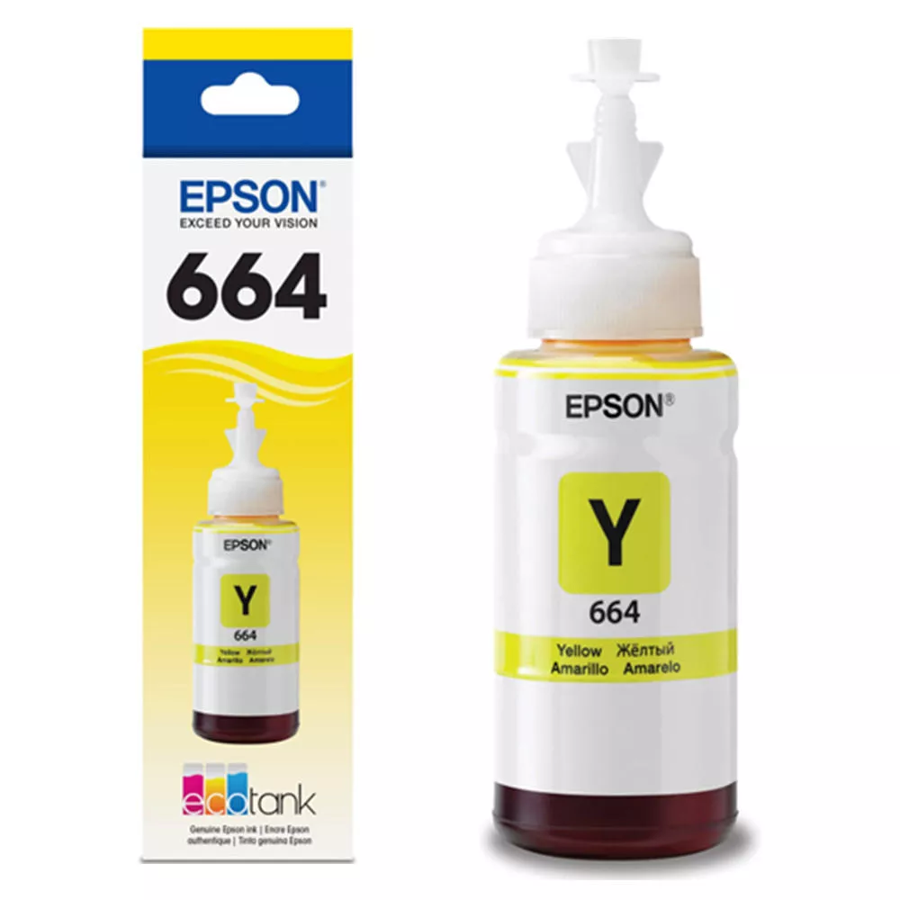 Bote de Tinta Epson Amarillo Serie L T664