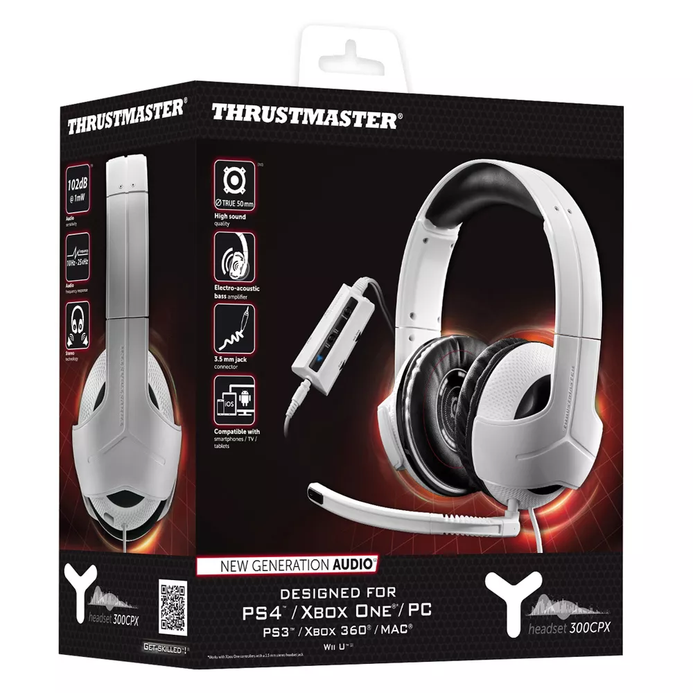 Audífonos Thrustmaster/ Y-300 CPX/ Alámbrico/ Blanco