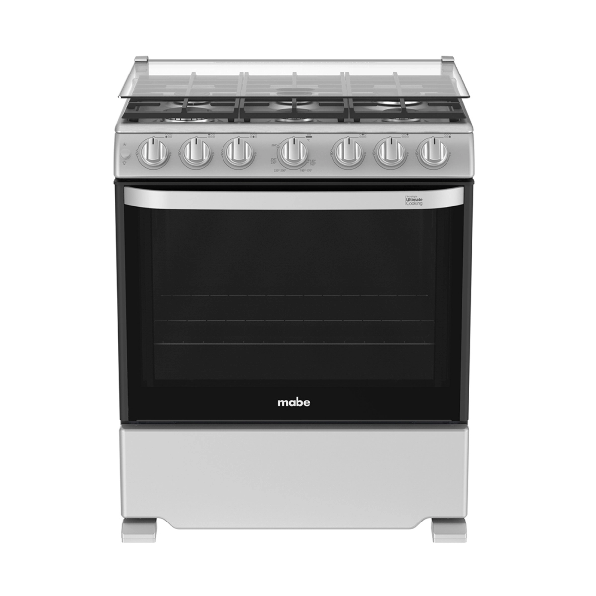 Estufa de Gas mabe/ 30"/ Con Tapadera de Vidrio/ Gris