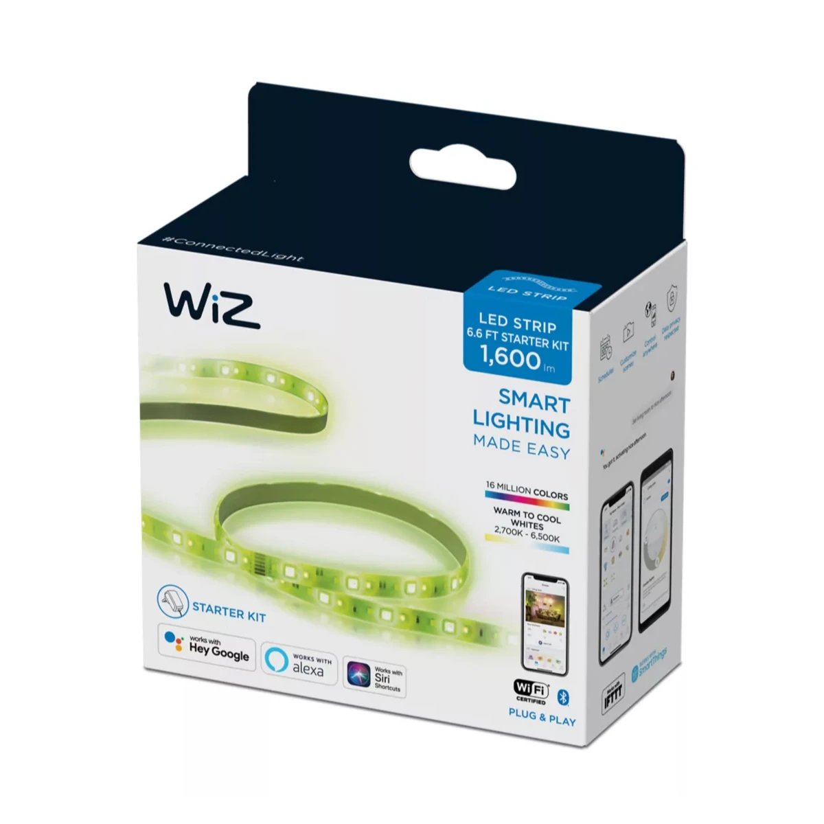 Tiras de Luz LED Inteligente Wiz/ Kit Inicial/ 2m/ Wi-Fi + Bluetooth
