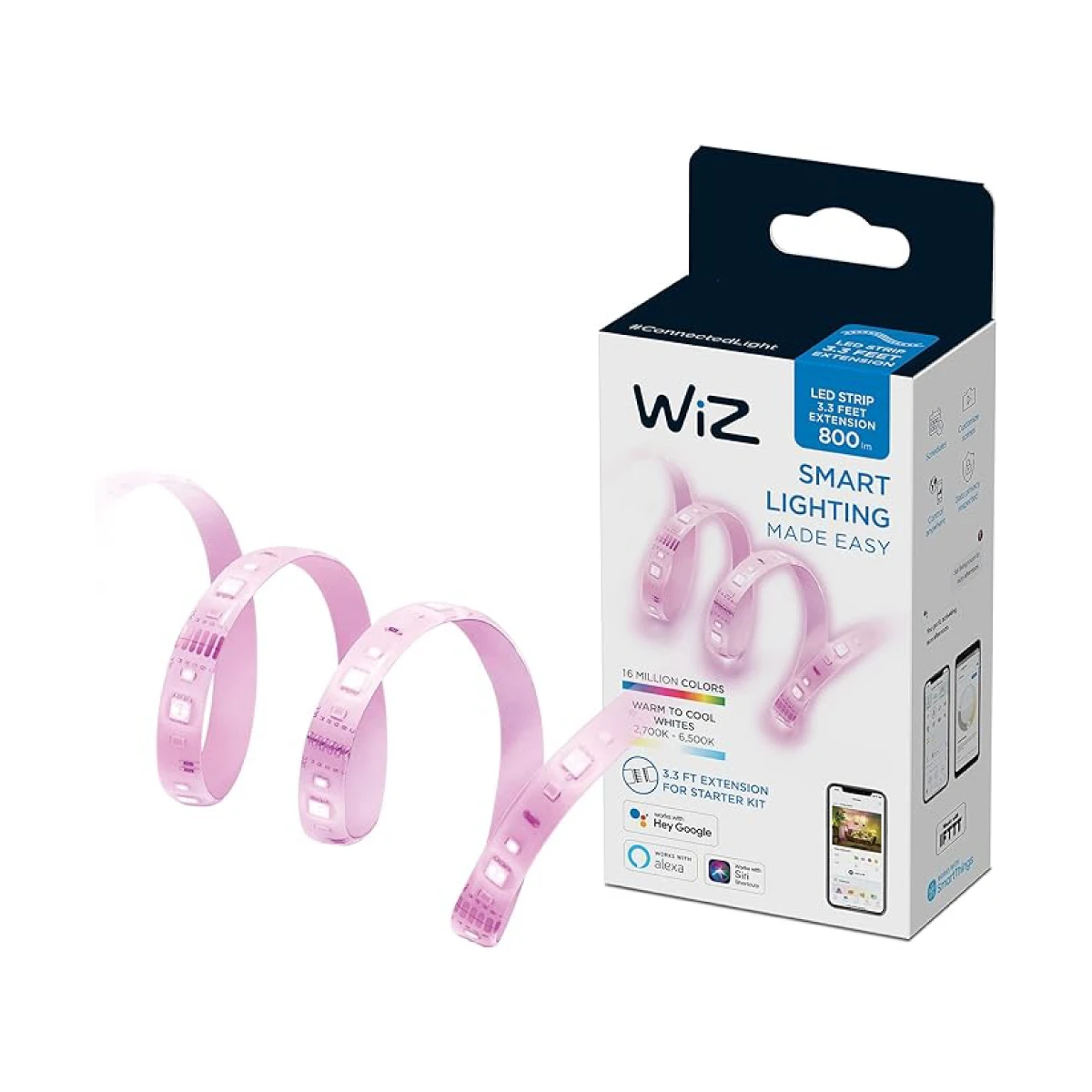 Tira Luz LED Inteligente/ Extensión/ 1m/ Wi-Fi + Bluetooth